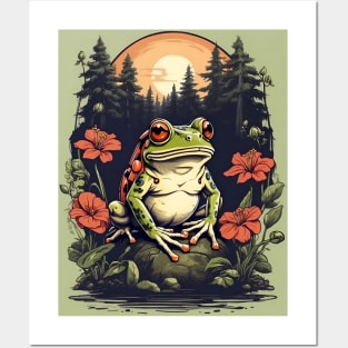 Frog In The Woods Posters and Art